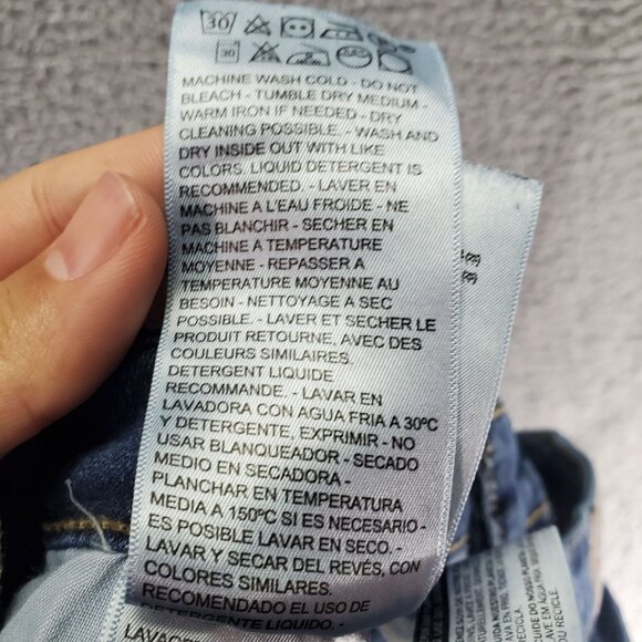 Levis Jeans Womens 29 Blue 725 High Rise Bootcut Stretch Denim Casual Fit - Picture 8 of 16